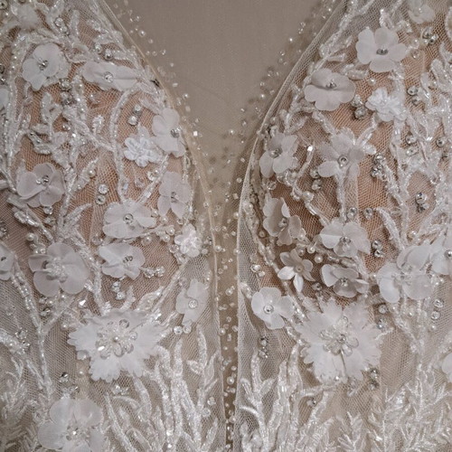 Vera Paul wedding dress like new, white, handmade from Kolonaki