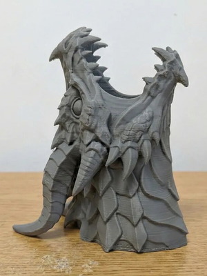 3D Printed Dragon Pencil Holder New, Fantasy Office Organizer