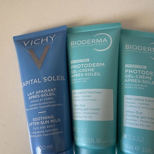 After Sun Vichy and Bioderma set 4x100 ml new