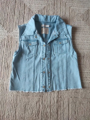 Denim vest Orchestra like new, 14Y 164cm, turquoise