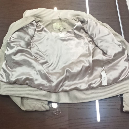 Stradivarius women's beige jacket used, size M
