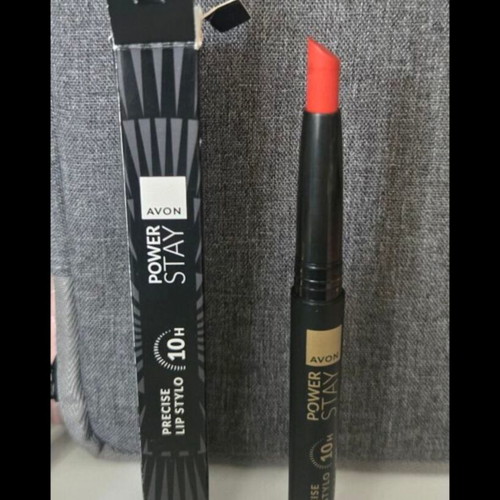 Avon Power Stay Precise Lip Stylo 10H, Force of Fire red