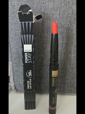 Avon Power Stay Precise Lip Stylo 10H, Force of Fire red