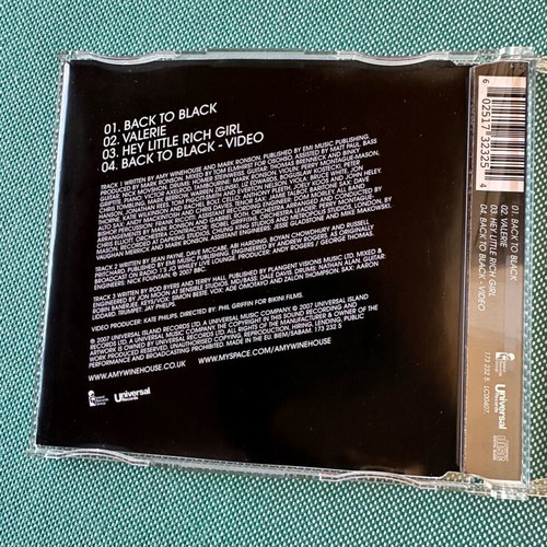 Amy Winehouse Back to Black CD single like new