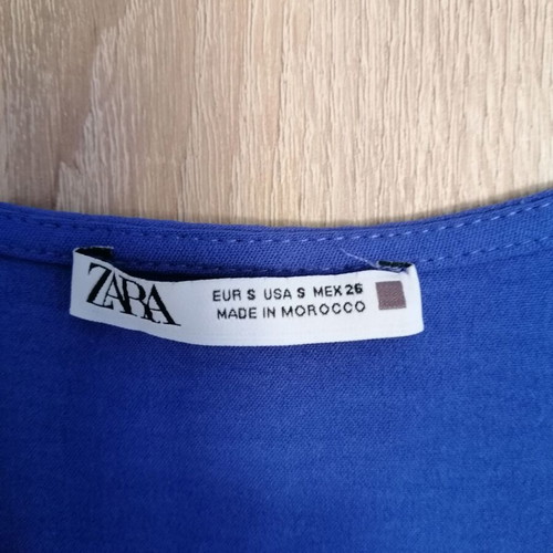 Zara dress size S blue like new