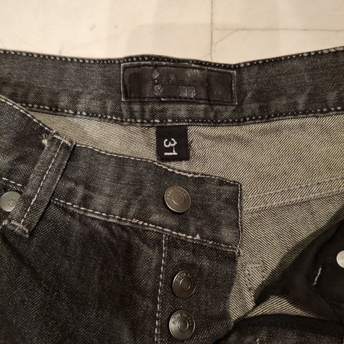Classic black jeans like new, straight fit, button fly, size M