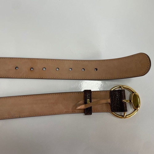 Gucci leather belt brown size 100cm like new