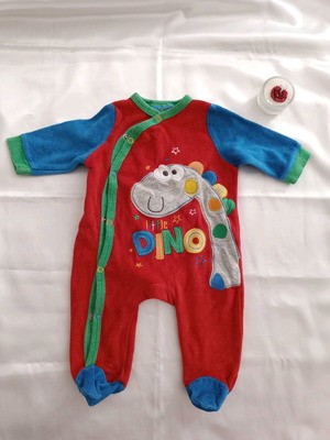 Velvet baby romper for 3-6 months used