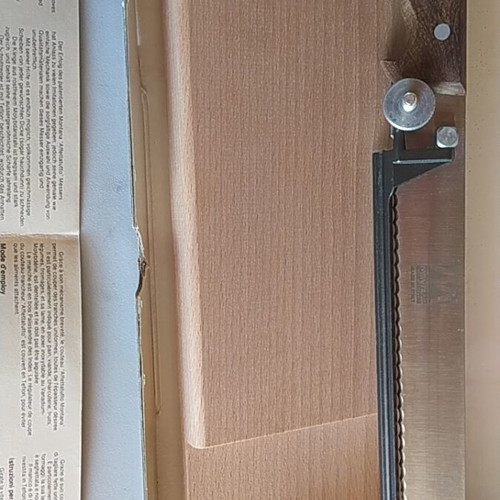 Adjustable Meat Cutting Knife Montana Italy with Cutting Board new
