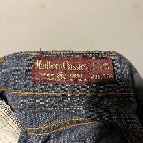 Marlboro Classics men blue jeans pants used W36 L34