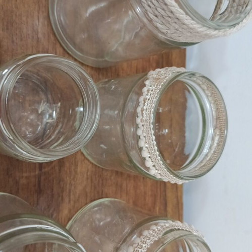 Various jars used, set