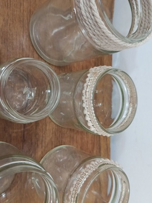 Various jars used, set