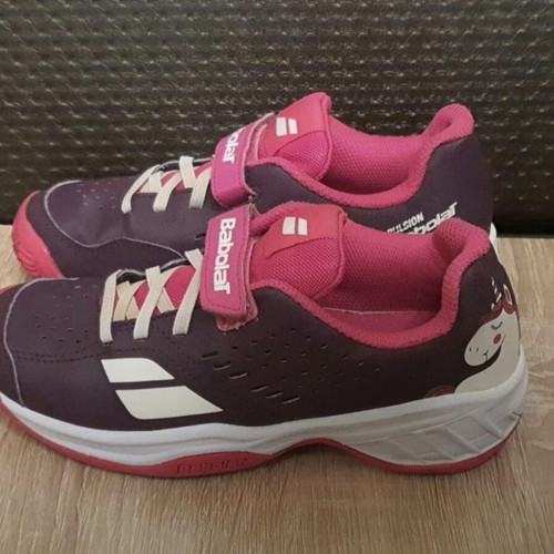 Babolat All Court tennis shoes for girls size 34 with unicorn