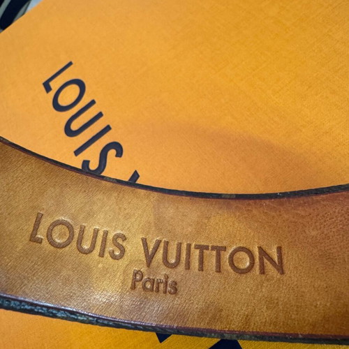 Louis Vuitton Monogram Headband used, beige and brown
