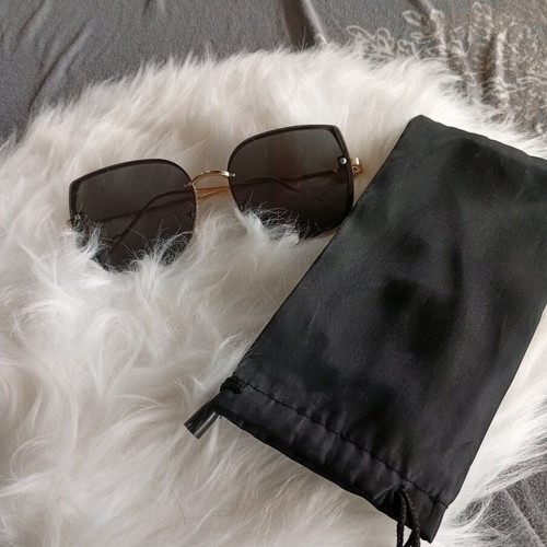 Sunglasses new, black with gold