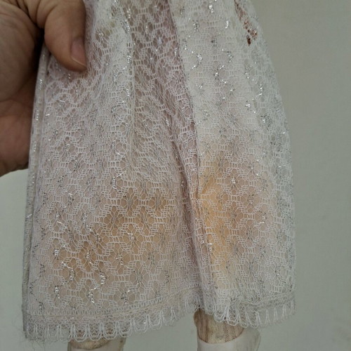 Vintage bridal doll used with dress staining collectible
