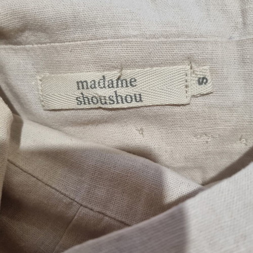 Madame Shoushou dress Small used, nude with floral detail