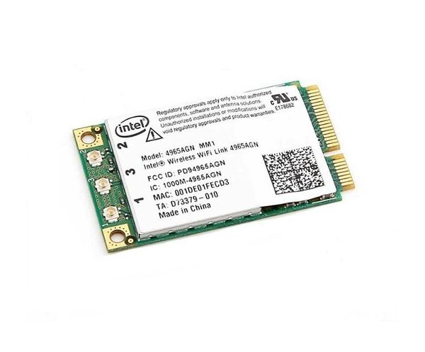  Intel asirmati Wifi karta 300Mbps Mini PCIe Card/5GHz [INTEL Link 4965AGN MM2]