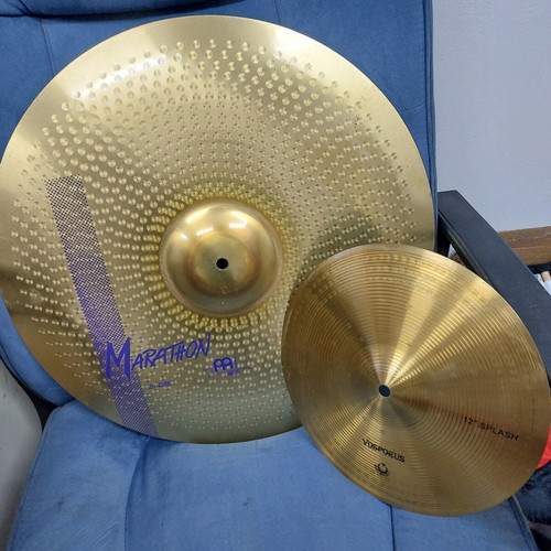 Meinl Marathon Ride 20" cymbal like new with Turkey Splash 12" and drumsticks