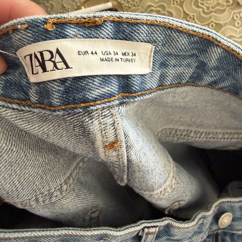 Zara baggy statement jeans, blue, size XXL