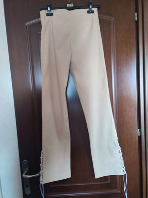 Women's pant and jacket set size M like new beige unused