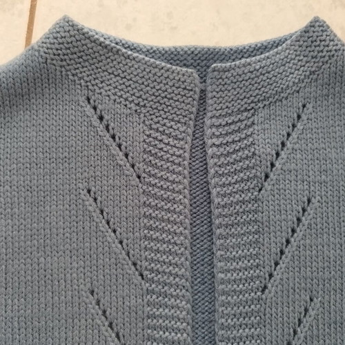Knitted wool cardigan new, blue, size M