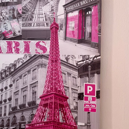 Πίνακας σε καμβά Paris like new, αισθητικό κολάζ
