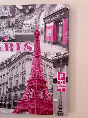 Πίνακας σε καμβά Paris like new, αισθητικό κολάζ