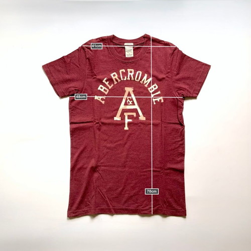 Abercrombie & Fitch Men's Muscle Fit T-shirt New Size S Red