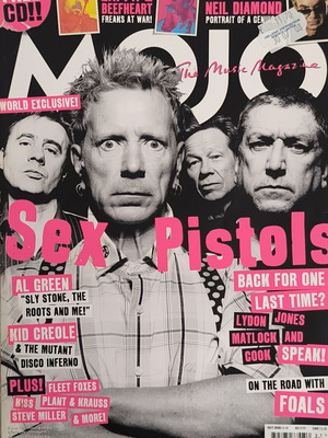 Περιοδικό Mojo μεταχειρισμένο, τεύχος Sex Pistols Ιούλιος 2008