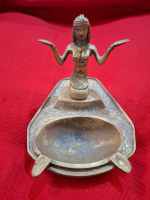 Συλλεκτικό μπρούτζινο Αιγυπτιακό σταχτοδοχείο μεταχειρισμένο