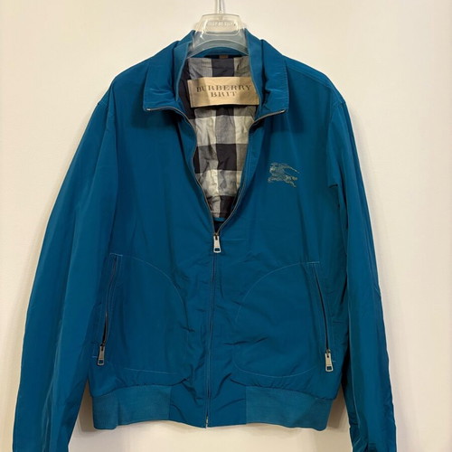 Burberry jacket like new with cover, size L, turquoise