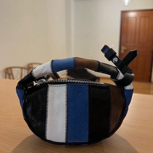 By Far leather mini bag new, multicolor handheld