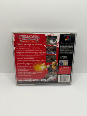 Crusaders Might And Magic PS1 μεταχειρισμένο με λεκέ στο εξώφυλλο