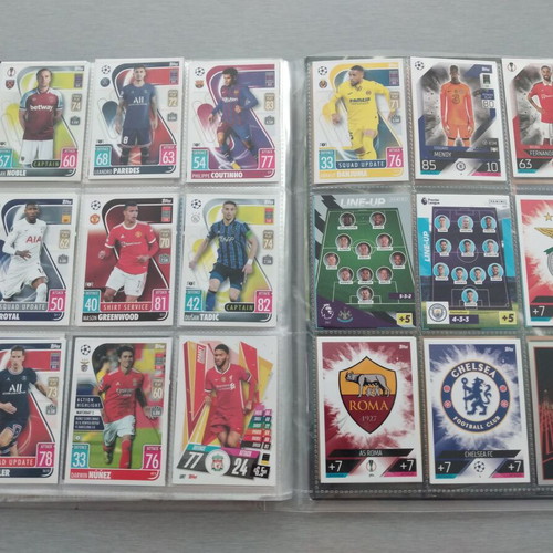 Topps Match Attax 101 Football Trading Cards Bundle used