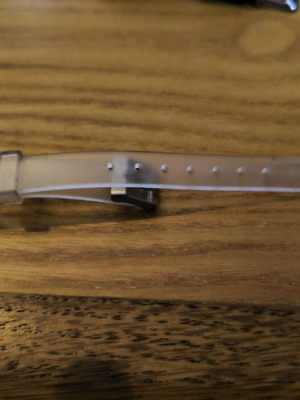 Silicone strap for children's watch new, white and gray