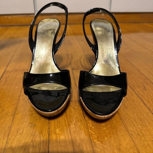 Sebastian heels used, size 38, black platform sandals