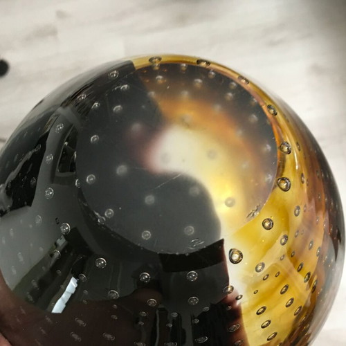 Murano Bullicante Amber Bowl like new, Poli style