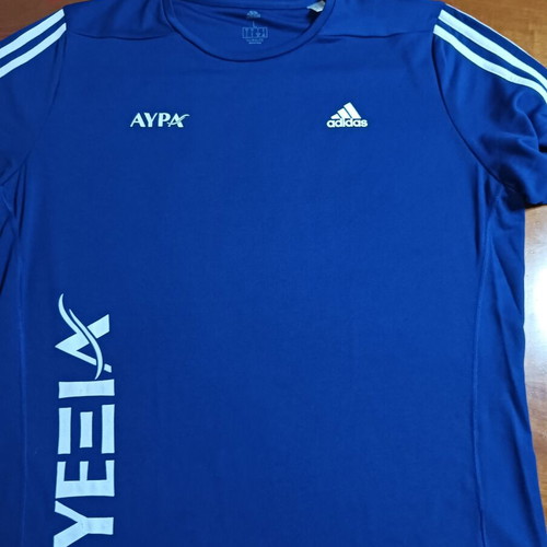 Adidas Aura men's sports shirt large like new, blue