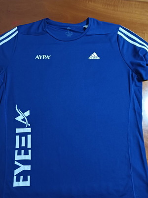 Adidas Aura men's sports shirt large like new, blue