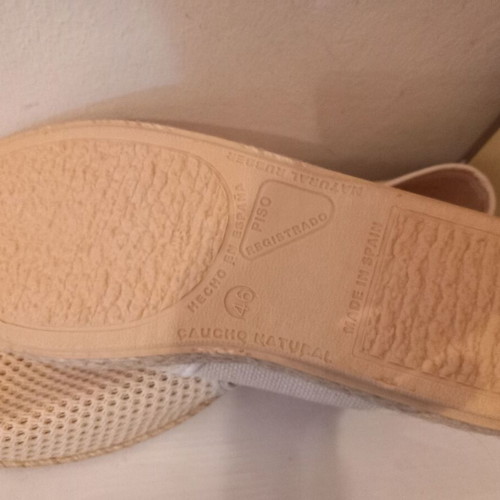 Carina espadrilles size 46, beige, breathable