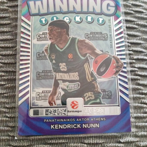 Euroleague 25-26 Kendrick Nunn Winning Ticket new