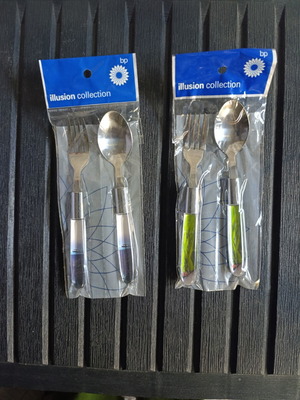 Cutlery set vintage, 2 sets spoon and fork