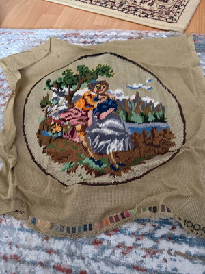 Pillow cover used, approximately 50x50 cm