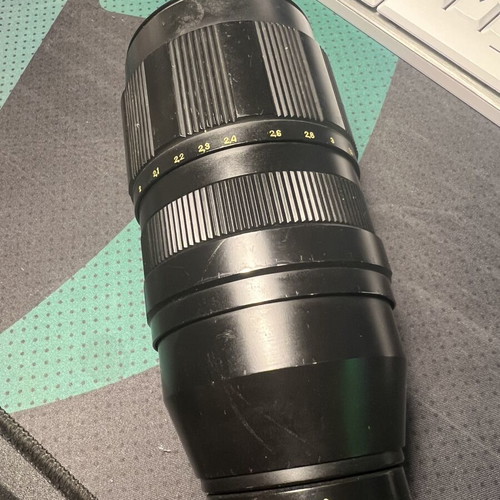 Jupiter-21M 200mm f/4 M42 lens used, Soviet USSR vintage
