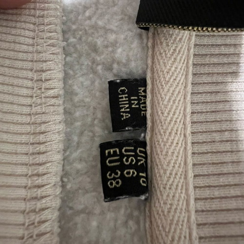 Superdry Hoodie size Medium No38 new beige cotton sweatshirt