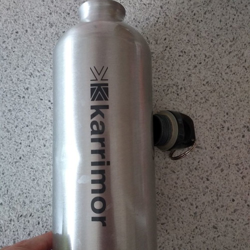 Karrimor metal water bottle 0.5lt used with small dent