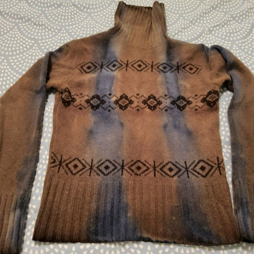 Marlboro Classics women's wool sweater used, size S-M, brown multicolor