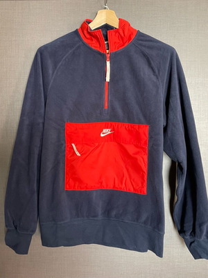 Nike fleece sweatshirt new, blue and red