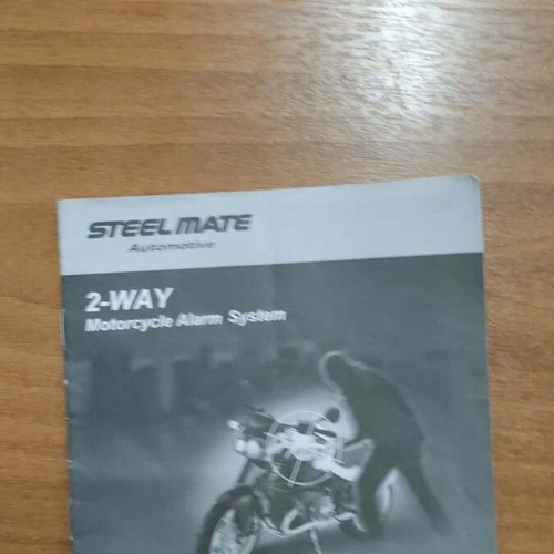Steelmate 2-Way Motorcycle Alarm used with remote notification